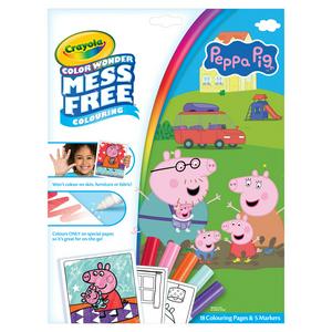 Crayola Colouring Pen Set Peppa Pig 5 Markers 18 Pages - British product