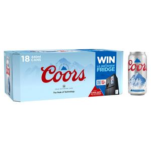 Coors lager beer 440ml 18 pack multipack - British product