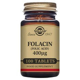 Solgar Folic Acid tablets 400mcg 100 count (British brand)
