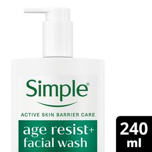 Simple Facial Cleanser Age Resist+ Face Wash 240ml