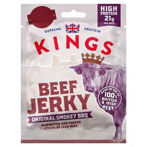 Kings Beef Jerky Smokey BBQ 60g imported from the UK