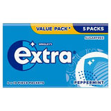 Extra Peppermint Sugarfree Chewing Gum Multipack 5 x 10 Pieces