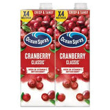 Ocean Spray Cranberry Classic Juice 4x1L, imported from the UK