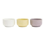 Habitat white ceramic cereal bowl stoneware texture , UK version