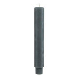 Habitat grey hexagon stubby dinner candle 20cm height, UK version