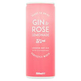 Sainsbury's Gin & Rose Lemonade Alcoholic Pre-Mix 250ml