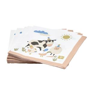 Sainsbury's Home Farmyard Animals Paper Napkins 20 Pack 33cm