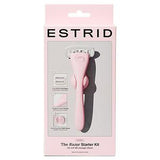 Estrid Starter Kit Bloom Manual Razor with 5-Blade Technology Weighted Handle