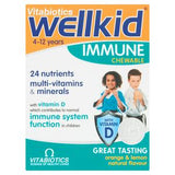 Vitabiotics Wellkid Immune Chewable Natural Orange & Lemon Flavour Tablets 30 Pack