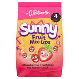 Whitworths Sunny Fruit Mix-Ups Strawberries Sultanas Dried Fruit Snack 4x18g pack