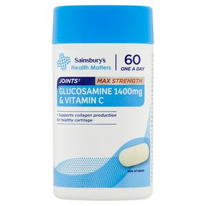 Sainsbury's Glucosamine Sulphate 1400mg One A Day Tablets 60 Count