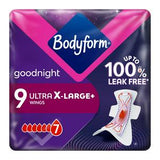 Bodyform Ultra Night Extra Large Sanitary Towels Wings 9 Pack