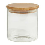 Habitat Round Glass Jar With Bamboo Lid 660ml, UK version