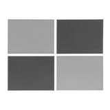 Habitat Grey Faux Leather Two Tone Reversible Placemat Pack of 4