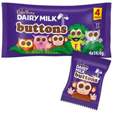 Cadbury Dairy Milk Chocolate Buttons 4 x 14.4g Milk Chocolate