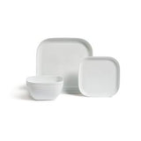 Habitat Riko Square White Dinner Set 12 Pieces