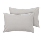 Sainsbury's Home Brushed Cotton Standard Pillowcase Pair Dove Grey