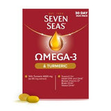 Seven Seas Omega 3 Fish Oil Turmeric 30 Day (British brand)