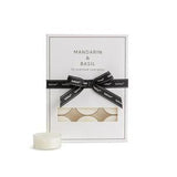 Habitat Luxe Mandarin & Basil Clear Cup Tealights 12 Pack