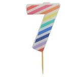 Habitat Age Candle 7 Rainbow Party Candle 16g, UK version