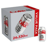 Diet Coke sugar free cola cans 24 x 330ml - British product
