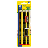 Staedtler Noris HB Plus Pencils with Eraser Sharpener 10pk