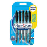 Paper Mate Flexgrip Ultra Black Pen 5 Pack