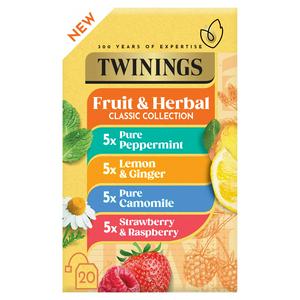 Twinings Fruit and Herbal Collection tea bags 35g (British brand)