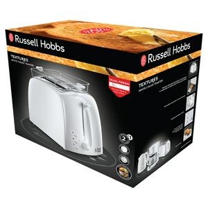 Russell Hobbs Textures 2 Slice White Toaster