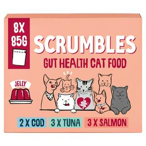 Scrumbles Jelly Gut Health Wet Cat Food 8 x 85g