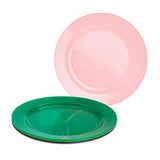 Sainsbury's Home Reusable Plastic Plates Bright Pack of 8
