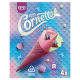 Cornetto Mermaid Raspberry and Vanilla Ice Cream Cone 4x90ml