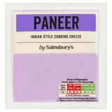 Sainsbury's Paneer cooking cheese 200g, imported from the UK