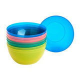 Sainsbury's Reusable Plastic Bowls Pack of 8 Bright Colours Household