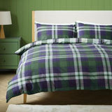 Sainsbury's Home Country Check Green Duvet Cover 135x200cm