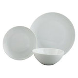 Sainsbury's Coupe Porcelain Dinner Set Super White 12-piece