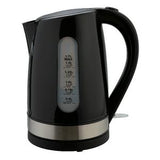 Cookworks Plastic Illuminated Electric Kettle Black 1.7 Litre