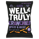 Well & Truly Crunchies Spicey & Nicey Baked Corn Snacks 100g