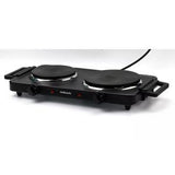 Cookworks 2500W Table Top Double Hotplate Hob 50.5 x 27 x 7cm