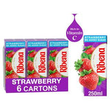 Ribena No Added Sugar Strawberry Juice Drink Multipack 6x250ml