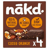 Nakd Cocoa Orange Fruit & Nut Bars 4x35g