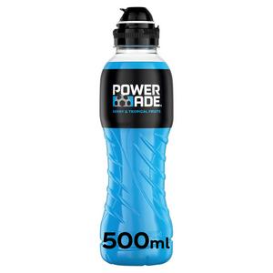 Powerade Sports Drink Berry & Tropical 500ml, imported from the UK