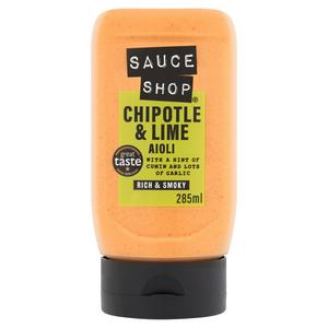 Sauce Shop Chipotle & Lime Aioli Flavoured Mayonnaise 285ml