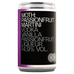 Moth drinks passionfruit martini 125ml, imported from the UK