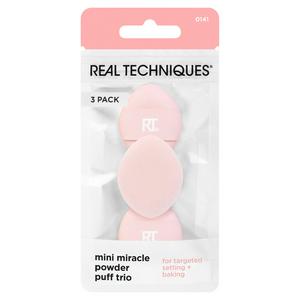 Real Techniques Mini Miracle Powder Puff Trio x3