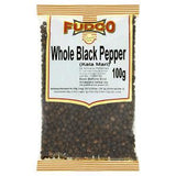 Fudco whole black pepper peppercorns 100g - British product