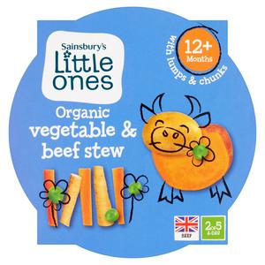 Sainsbury's Little Ones Økologisk Vegetabilsk & Oksekjøttgryte Barnemat 200g
