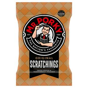 Mr Porky Original Pork Scratchings 65g, imported from the UK