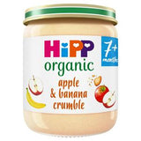 HiPP organic apple banana crumble baby food jar 160g, UK version