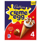 Cadbury Creme Egg ice cream cones 4x100ml - British product